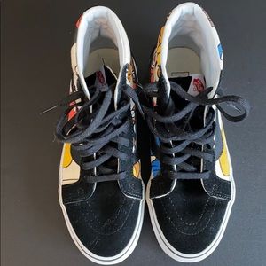 Disney hi-top Vans, size 8